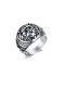 Anillo de banda de hip hop de león de acero inoxidable