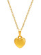 Collar minimalista de corazón de acero de titanio