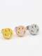 Aretes minimalistas con cara de titanio