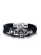Pulsera de aleación de acero inoxidable con forma de calavera con personalidad