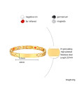 Acero inoxidable con pulseras de cadena simplistas chapadas en oro