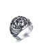 Anillo de acero inoxidable con forma de león estilo punk