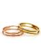 Anillo de banda minimalista hueco de titanio