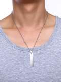 Collar Minimalista Geométrico Liso de Acero Quirúrgico 316L