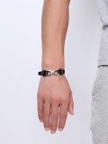 Pulsera de cuero artificial en forma de número ocho de moda