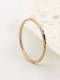Anillo minimalista con rosario de titanio