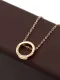 Collar delicado geométrico con circonitas cúbicas de anium