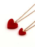 Collar delicado de corazón de titanio
