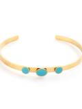 Brazalete minimalista redondo esmaltado de acero inoxidable