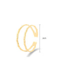 anillo de banda minimalista geométrico de acero s