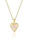 Collar Delicado Corazón De Zirconia Cúbica De Acero Inoxidable