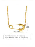Collar minimalista geométrico de acero inoxidable