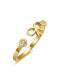 Anillo de banda minimalista de corazón de acero inoxidable