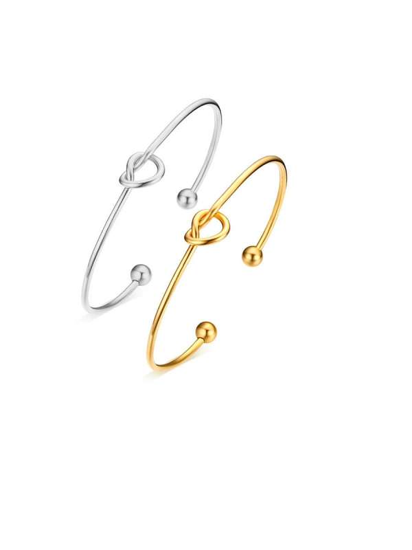 Brazalete minimalista irregular de titanio