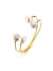 Pulsera de acero inoxidable turquesa blanca de moda