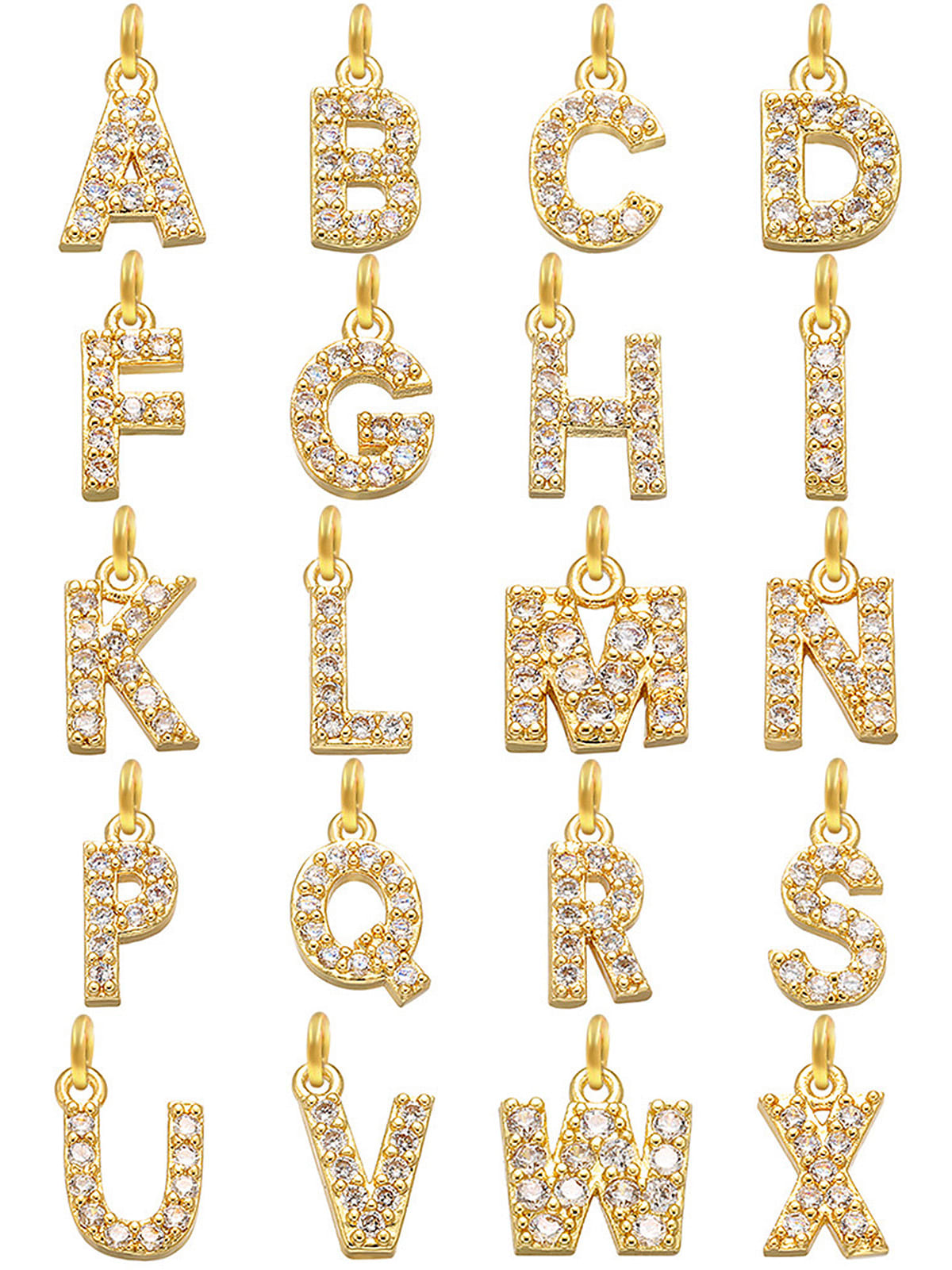 Tobillera de hip hop con colgante de letra de cadena hueca de acero de titanio
