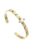 Brazalete minimalista geométrico de acero inoxidable