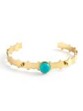 Pulsera de cuentas vintage irregulares de acero titanio