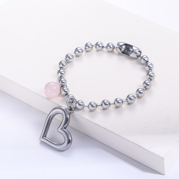 Pulsera de Bolitas en Acero Inoxidable para Mujer