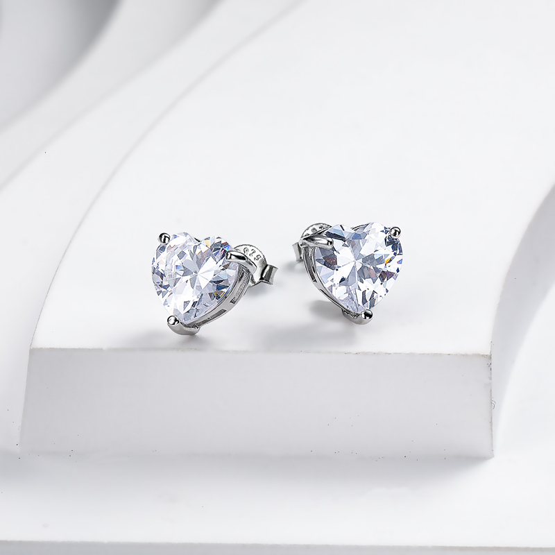 Iced Out Jewelry 925 aretes de plata real