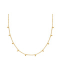 Collar minimalista redondo de acero titanio