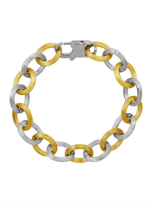 Juego de aretes y brazaletes geométricos Hip Hop de acero inoxidable 316L de titanio con revestimiento electrónico resistente al agua