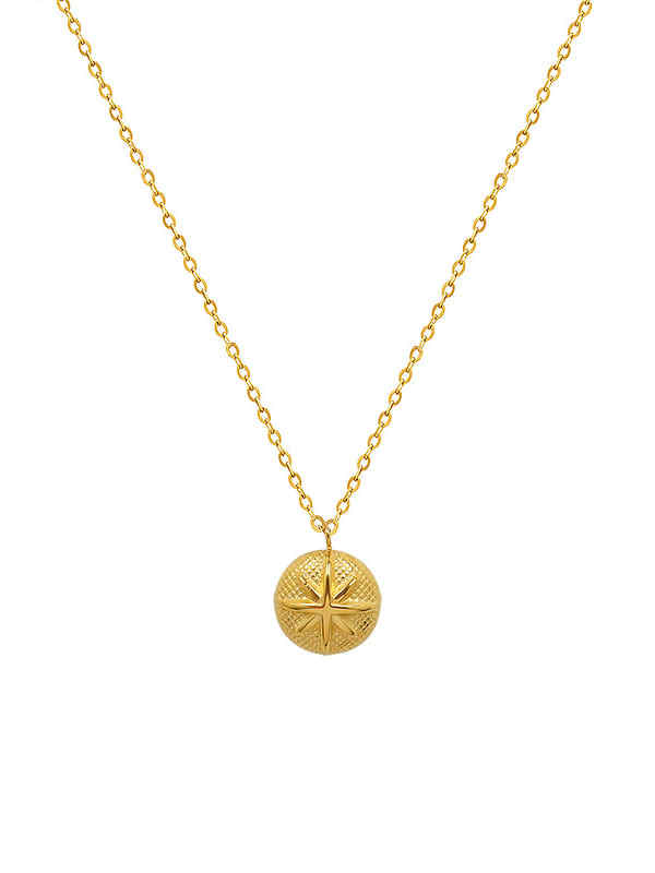 Collar minimalista geométrico de acero inoxidable 316L de titanio con revestimiento electroforético resistente al agua