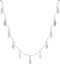 Collar minimalista de hoja de acero de titanio