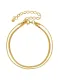 Pulsera minimalista de cadena de serpiente de acero inoxidable 316L de titanio con revestimiento electrónico resistente al agua