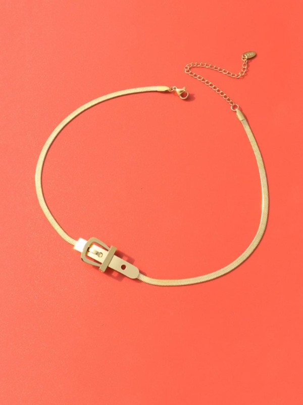 Juego de collar y pulsera irregulares artesanales de acero inoxidable 316L de titanio con revestimiento electroforético resistente al agua