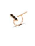 Anillo de banda vintage geométrico de concha de acero inoxidable 316L de titanio con revestimiento electroforético resistente al agua