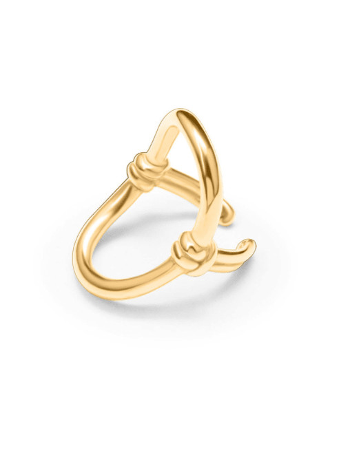 Anillo de banda minimalista geométrico de acero de titanio