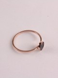 Anillo estilo simple de ágata negra