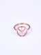 Anillo de moda de titanio hueco simple