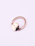Anillo redondo con personalidad chapado en oro rosa