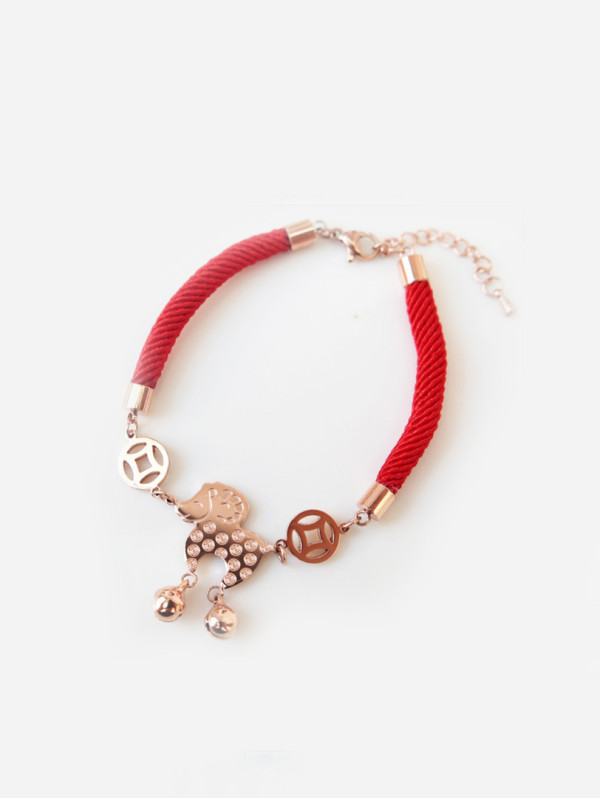 Ovejita Accesorios Pulsera Cuerda Roja