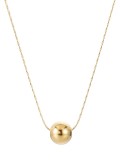 Collar minimalista de bolas redondas de acero inoxidable
