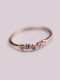 Anillo de mujer de diamantes de imitación de estilo simple