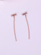 Pendientes Línea Simple Sweetly Perlas Artificiales