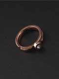 Anillo de mujer estilo Roma con circonitas