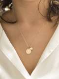 Collar minimalista redondo de acero inoxidable