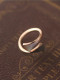 Anillo de moda con apertura de concha de hojas