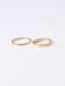 Anillo midi minimalista redondo de titanio