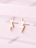 Aretes estilo coreano relámpago