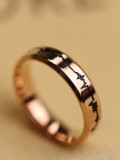 Anillo redondo con patrón de onda ECG