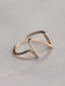 Anillo de mujer de estilo simple de iluminación