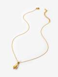 Collar Trend de mano de oro con circonitas cúbicas de acero inoxidable