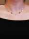 Accesorios de calavera Collar chapado en oro rosa