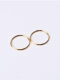 Anillo midi minimalista redondo liso de titanio