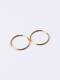 Anillo midi minimalista redondo liso de titanio